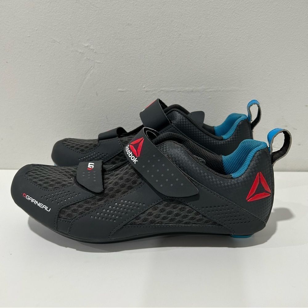 Reebok x Garneau Women's Indoor Cycling Shoes Dark Grey Cleats Size 11.5